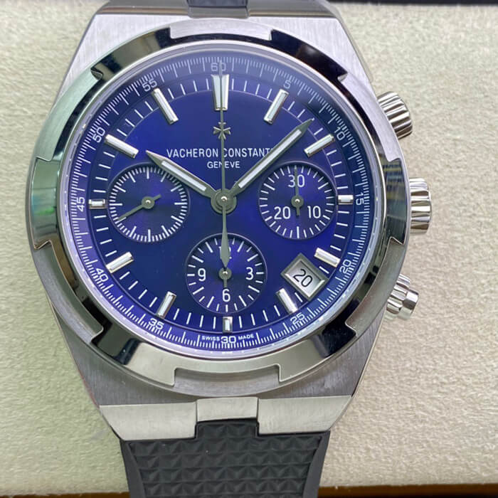 Replica Vacheron C0nstan1n Overseas 5500V/110A-B148 1:1 Best Edition 8F Factory Rubber Strap