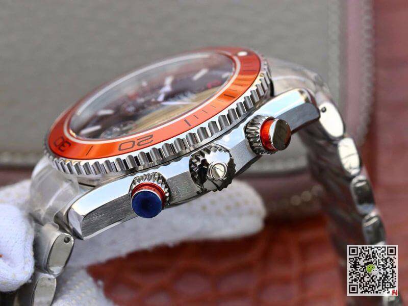 Replica 0me*ga Seamaster Planet Ocean 232.30.46.51.01.002 1:1 Best Edition Swiss ETA7750 Black Dial with orange marker
