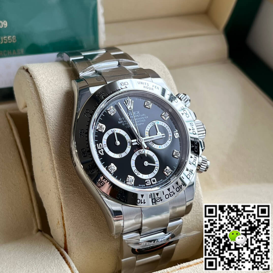 Replica R01ex Daytona M116509-0055 1:1 Best Edition BT Factory Black Dial