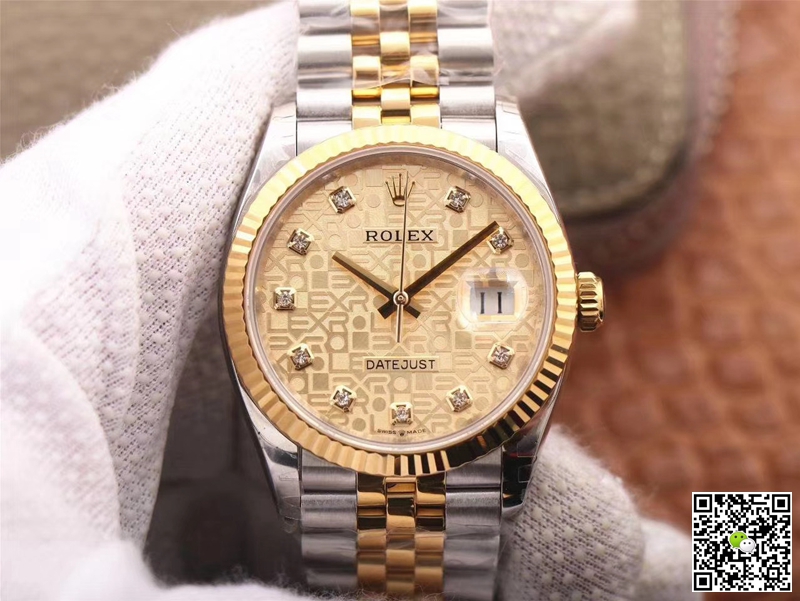 Replica R01ex Datejust M126233-0033 1:1 Best Edition Champagne Dial