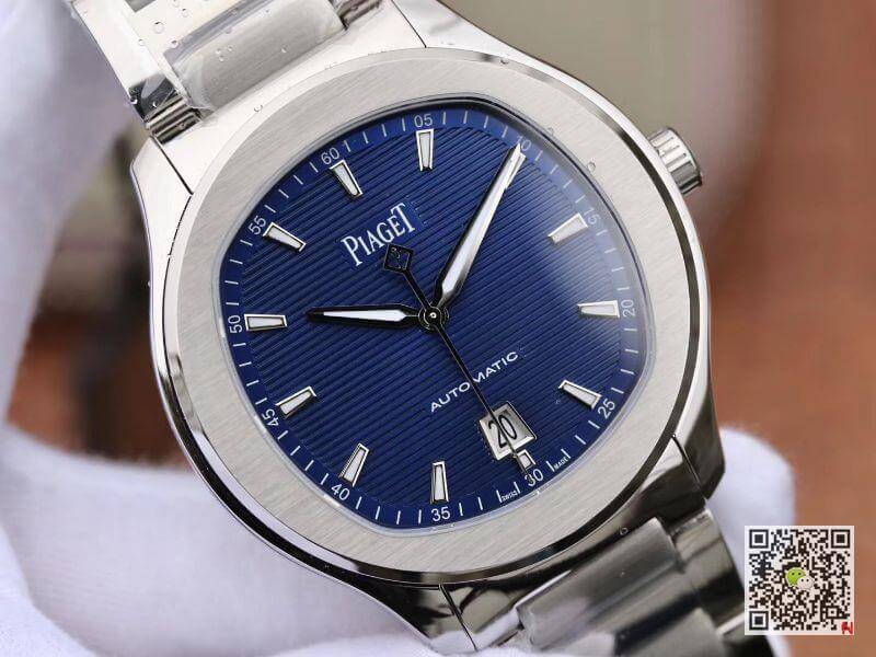 Replica Piaget Polo S G0A41002 MKS Factory 1:1 Best Edition Blue Textured Dial On Stainless Steel Bracelet Swiss ETA 1110