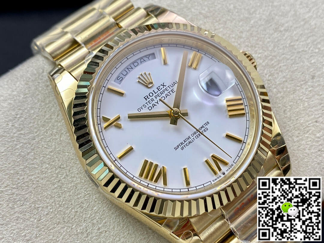 Replica R01ex Day Date M228238-0042 1:1 Best Edition EW Factory White Dial