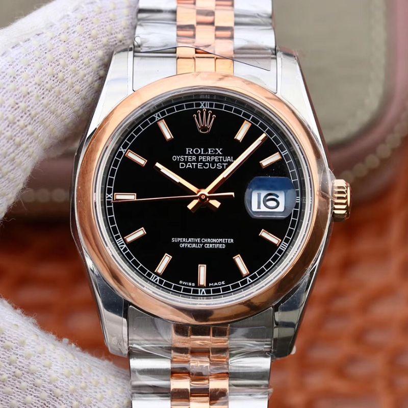 Replica R01ex Datejust 36MM 126201 1:1 Best Edition Swiss ETA3135 Black Dial