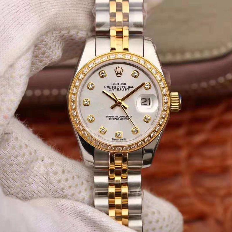 Replica R01ex Lady Datejust 28MM 1:1 Best Edition Swiss NH05 Movement Silver Dial