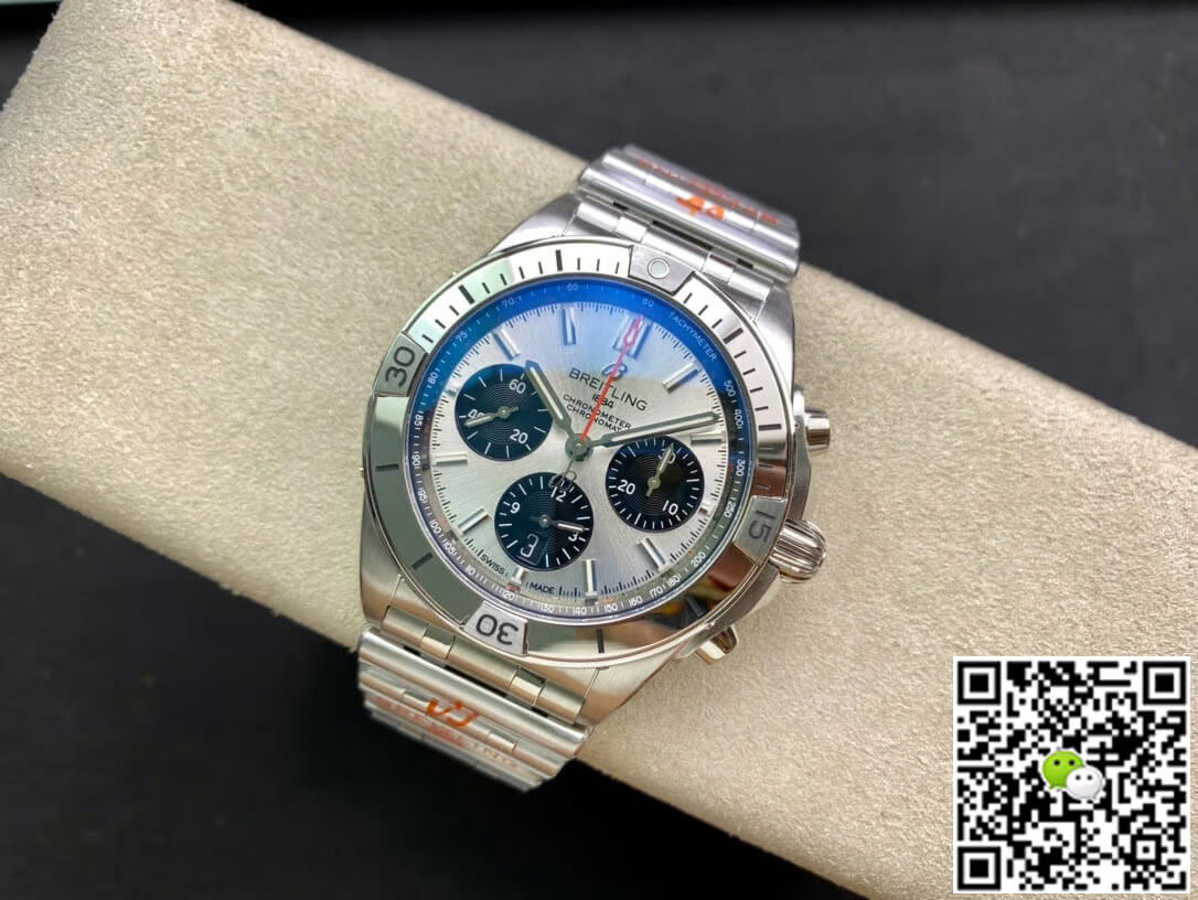 Replica Breitling Chronomat AB0134101G1A1 1:1 Best Edition GF Factory White Dial