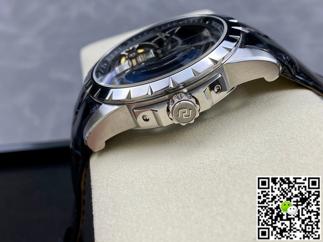 Replica Roger Dubuis Excalibur RDDBEX0396 1:1 Best Edition YS Factory Skeleton Double Tourbillon Dial