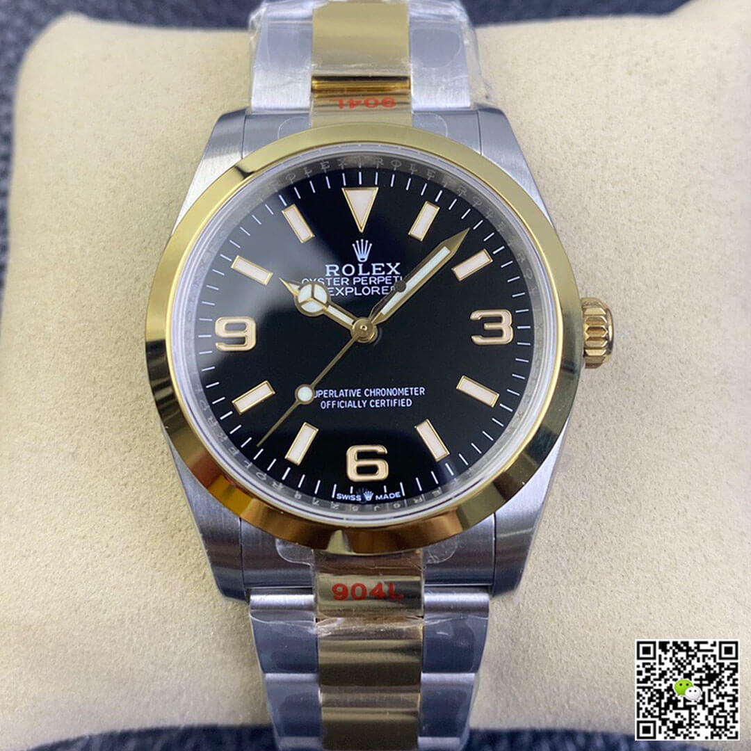 Replica R01ex Explorer M124273-0001 1:1 Best Edition EW Factory Yellow Gold