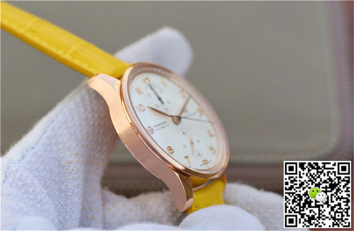 Replica IWC Portuguese ZF Factory 1:1 Best Edition Yellow Strap