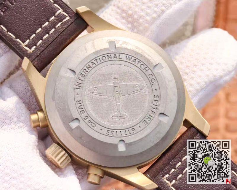 Replica IWC Pilot IW387902 Spitfire Chronograph ZF Factory 1:1 Best Edition Bronze Case Swiss ETA7750