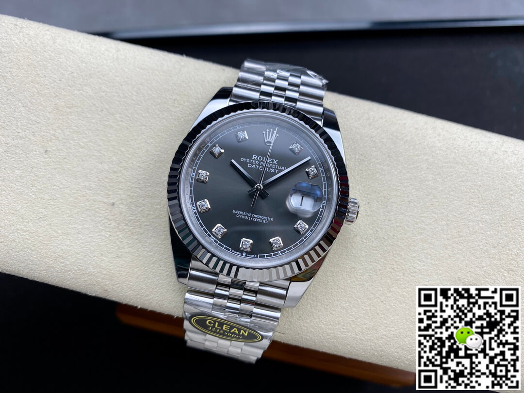Replica R01ex Datejust M126334-0006 1:1 Best Edition Clean Factory Gray Dial
