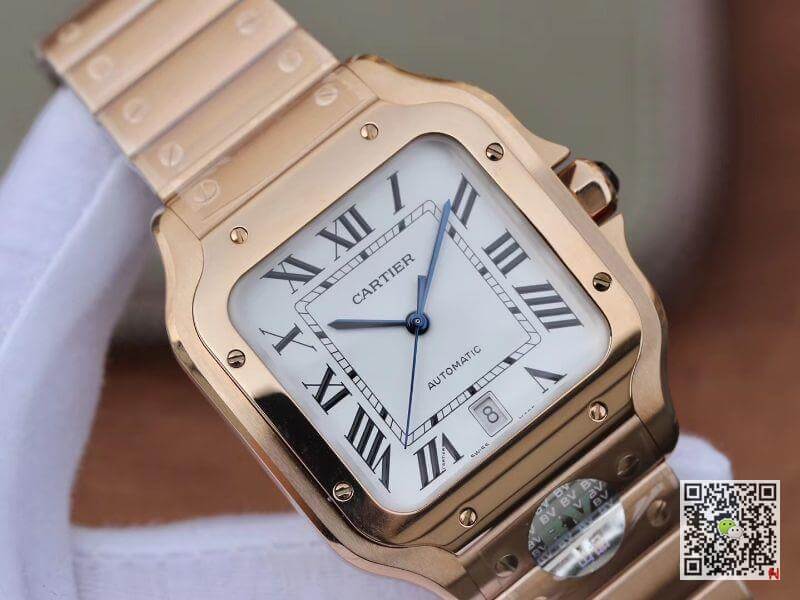 Ca*t1er Watch Rep De Santos Stainless Steel Case BV