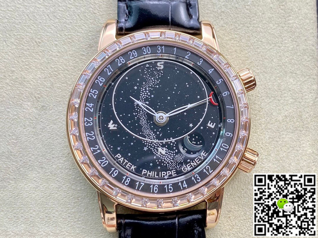 Replica Pat*k Phi1i*pe Grand Complications 6104R-001 1:1 Best Edition AI Factory Sky Moon Black Dial