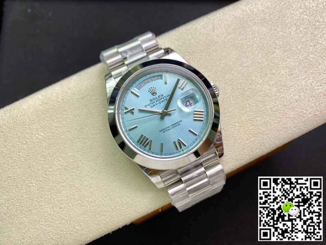 Replica R01ex Day Date M228206-0044 1:1 Best Edition EW Factory Ice Blue Dial