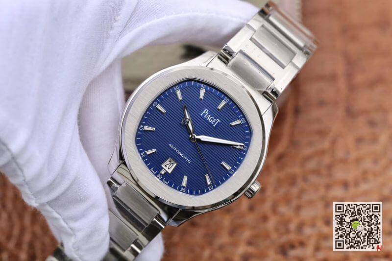 Replica Piaget Polo S G0A41002 MKS Factory 1:1 Best Edition Blue Textured Dial On Stainless Steel Bracelet Swiss ETA 1110