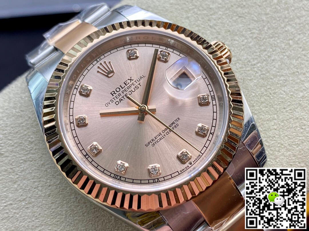 Replica R01ex Datejust M126331-0007 41MM 1:1 Best Edition EW Factory V3 Pink Dial