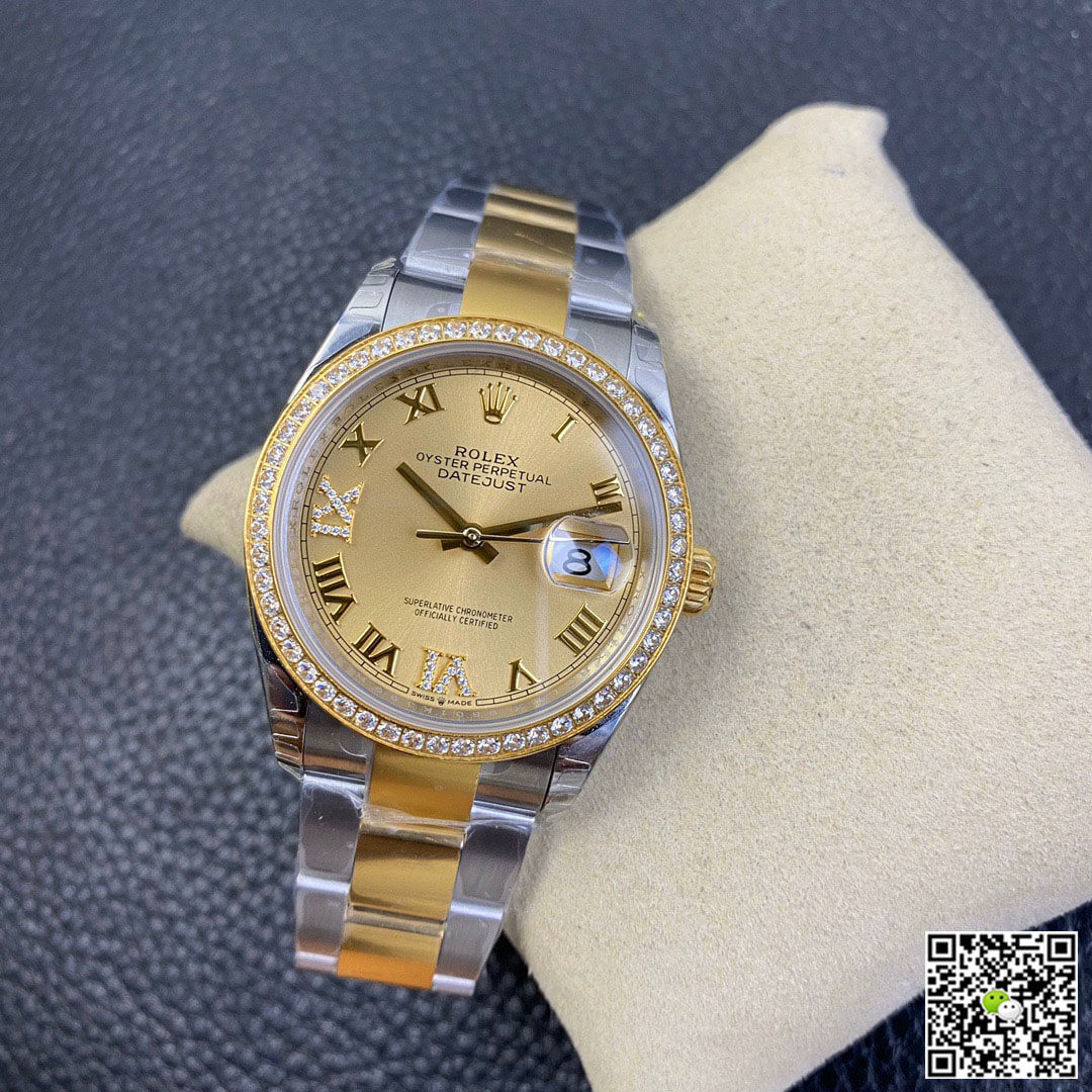 Replica R01ex Datejust 126283 1:1 Best Edition EW Factory Yellow Gold