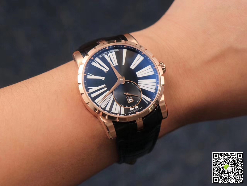 Replica Roger Dubuis Excalibur DBEX0537 1:1 Best Edition PF Factory Rose Gold Swiss ETA9015