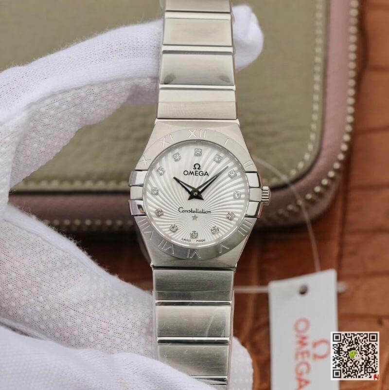 Replica 0me*ga Constellation Quartz Ladies 123.10.27.60.55.001 TW Factory 1:1 Best Edition Swiss Eta Quartz 1376
