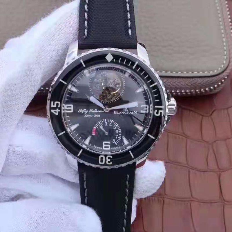 Replica Blancpain Fifty Fathoms Tourbillon 5025-1530-52 1:1 Best Edition Swiss Tourbillon S*perlumed Black Dial