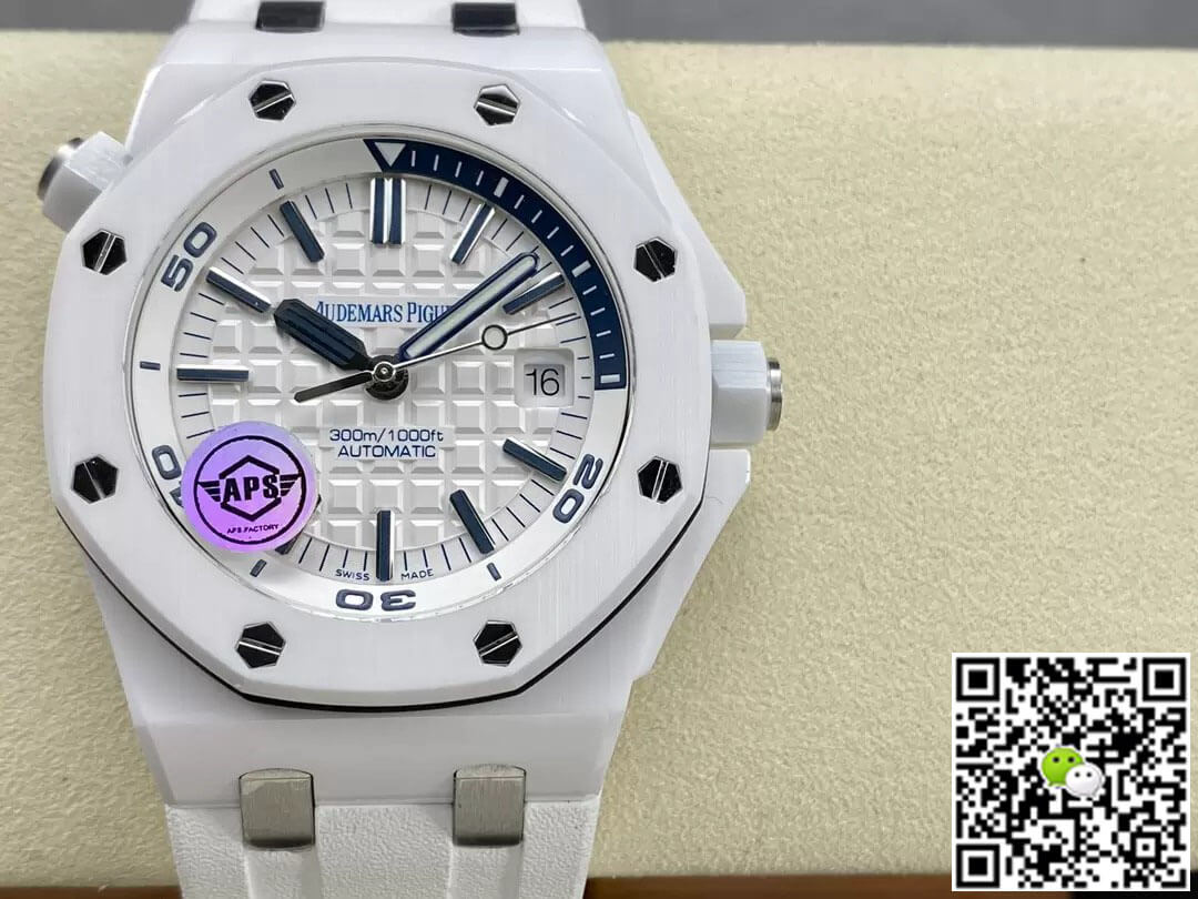 Replica Audemars P1g*et Royal Oak Offshore 15707CB.OO.A010CA.01 1:1 Best Edition APS Factory White Dial