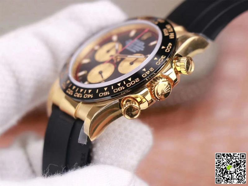 Replica R01ex Daytona M116518LN-0047 1:1 Best Edition Noob Factory Black Dial Swiss ETA4130