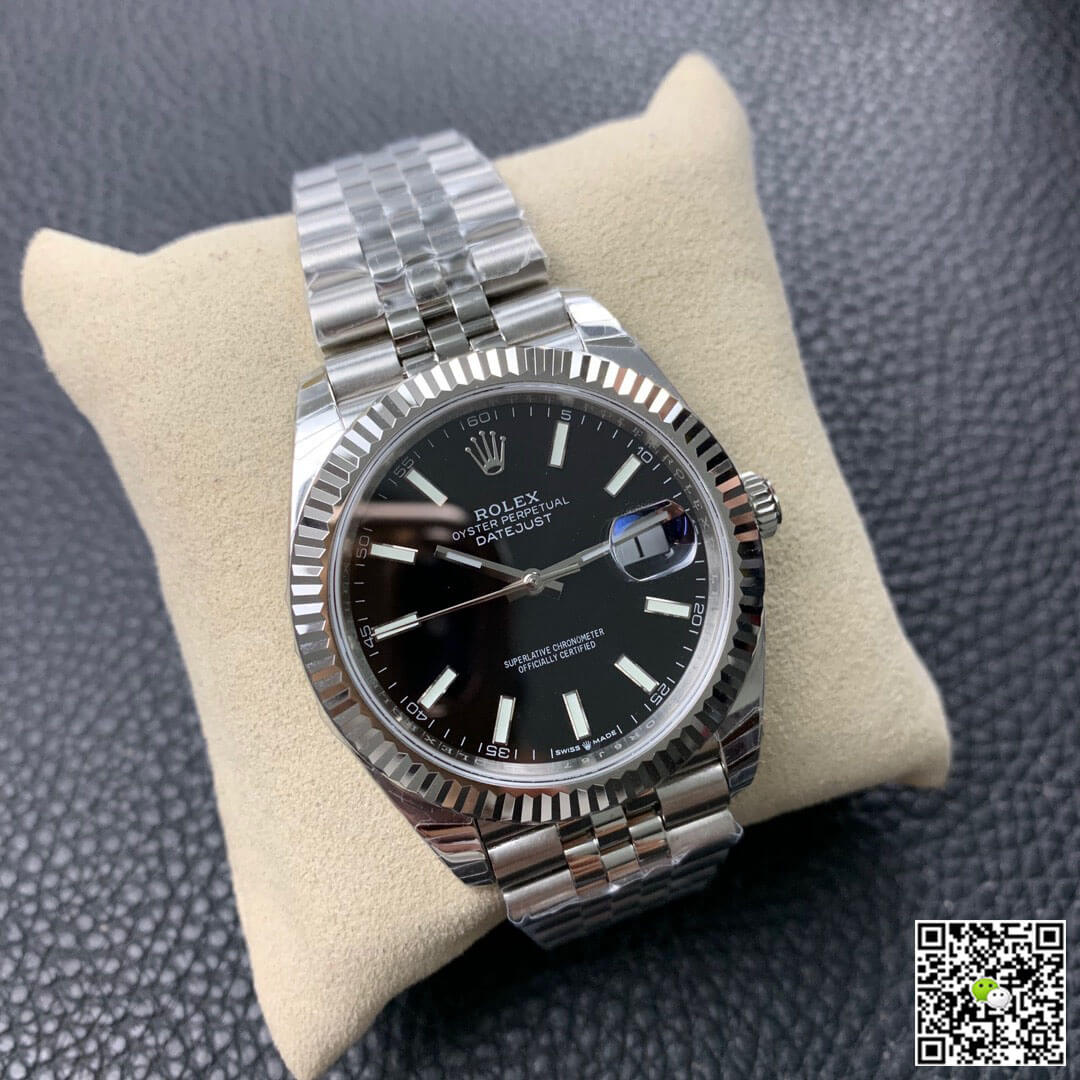 Replica R01ex Datejust M126334-0018 1:1 Best Edition EW Factory Black Dial