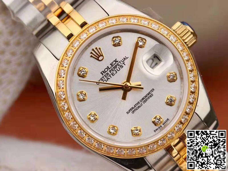 Replica R01ex Lady Datejust 28MM 1:1 Best Edition Swiss NH05 Movement Silver Dial