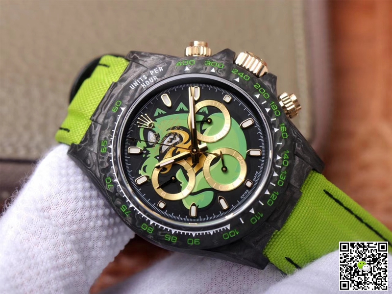 R01ex Daytona Replica Cosmos Green Exploded Dragon 1:1 Best Edition WWF Factory Swiss ETA7750