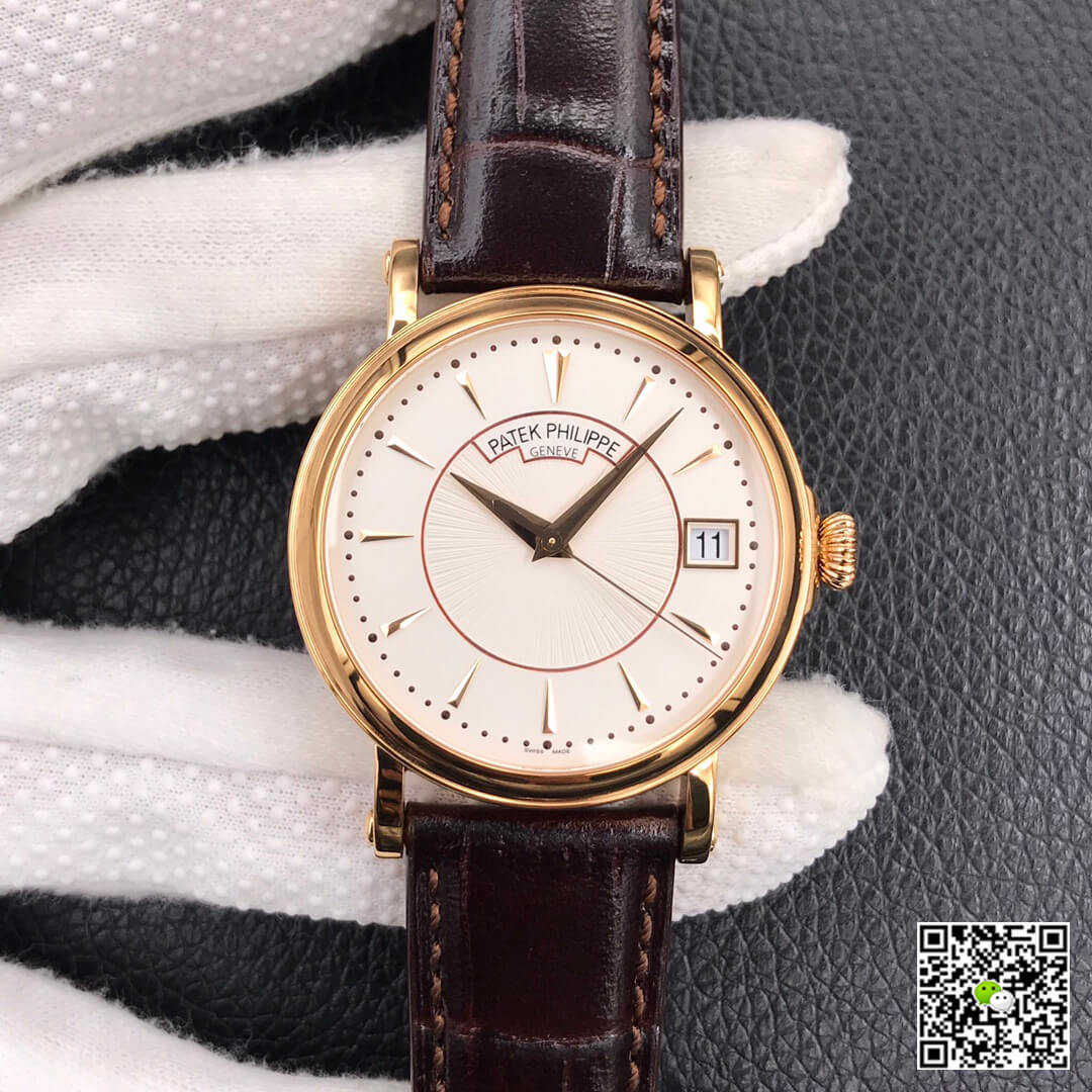 Replica Pat*k Phi1i*pe Calatrava 5153J-001 1:1 Best Edition ZF Factory White Dial Rose Gold