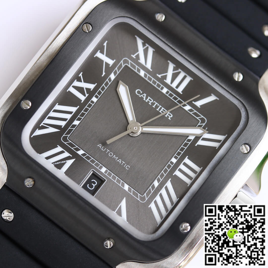 Replica Ca*t1er Santos WSSA0037 1:1 Best Edition GF Factory V2 Rubber Strap