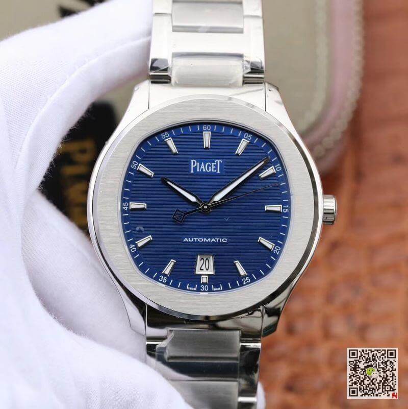 Replica Piaget Polo S G0A41002 MKS Factory 1:1 Best Edition Blue Textured Dial On Stainless Steel Bracelet Swiss ETA 1110