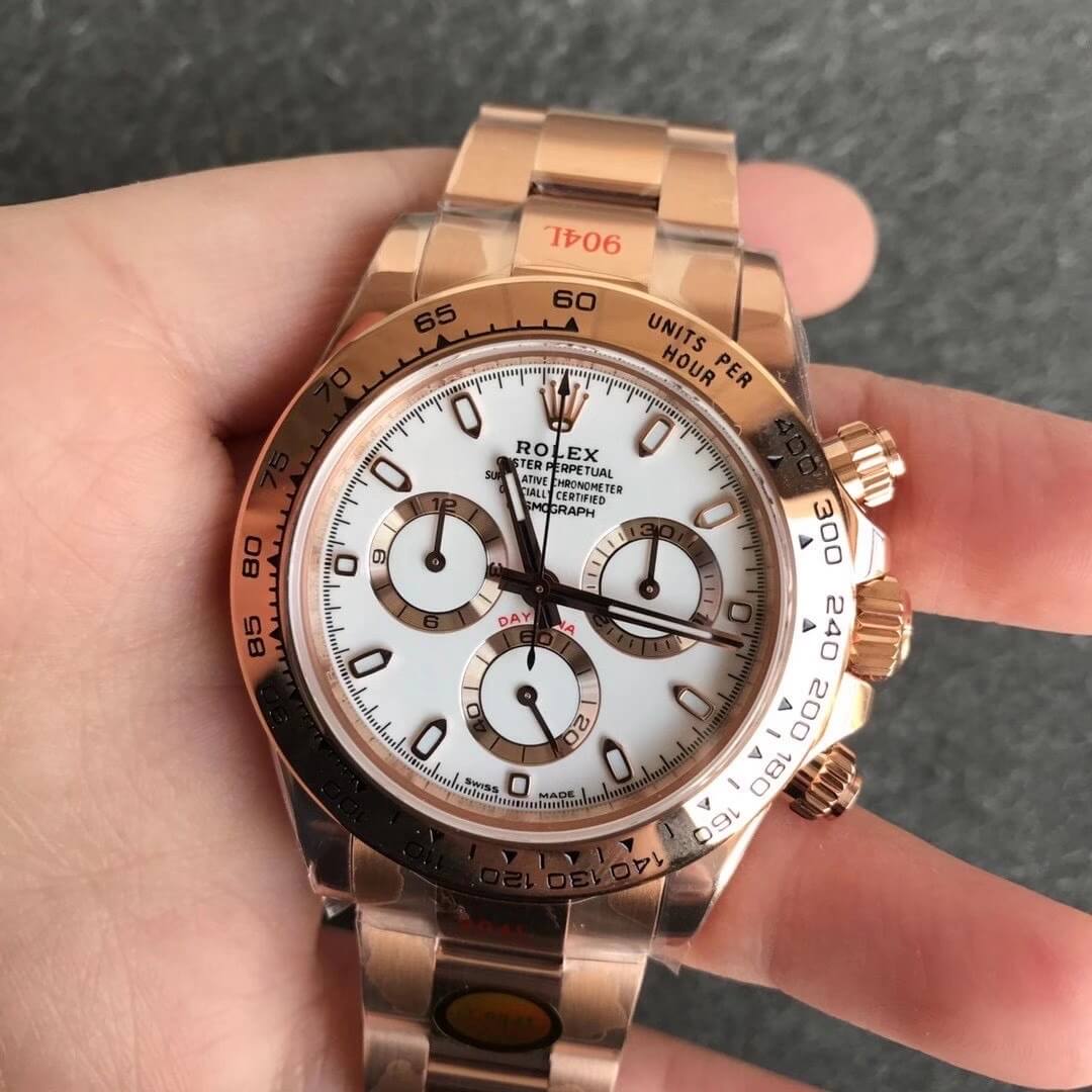 Replica R01ex Daytona m116505-0010 1:1 Best Edition Noob Factory White Dial
