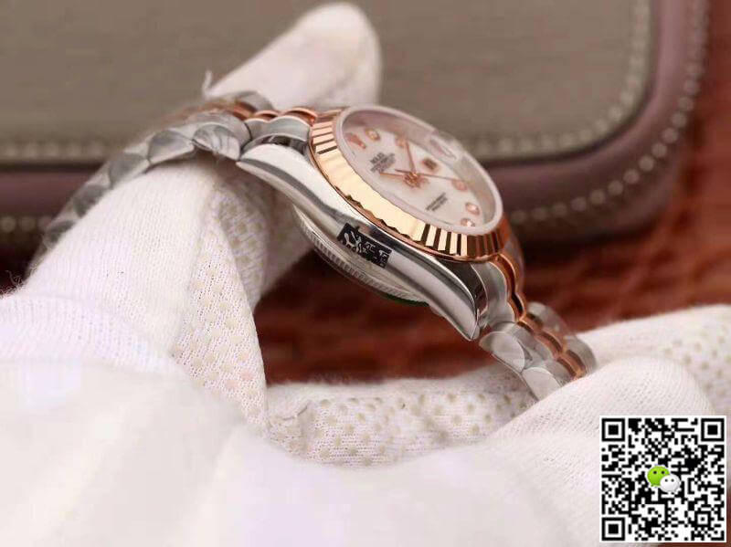 Replica R01ex Lady Datejust 28MM 1:1 Best Edition Swiss NH05 Rose Gold Plated