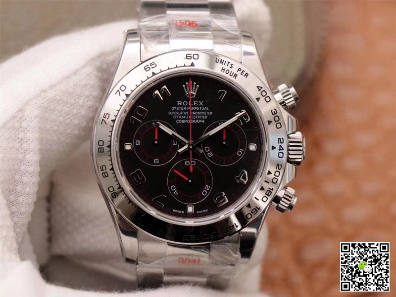 R01ex Daytona Replica Cosmograph 116509-78599 1:1 Best Edition Noob Factory Black Dial Swiss ETA4130