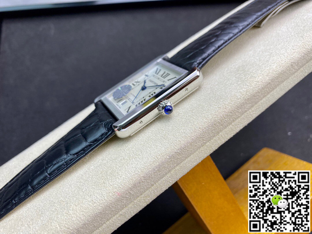 Replica Ca*t1er Tank W5200027 1:1 Best Edition AF Factory Silvery White Dial
