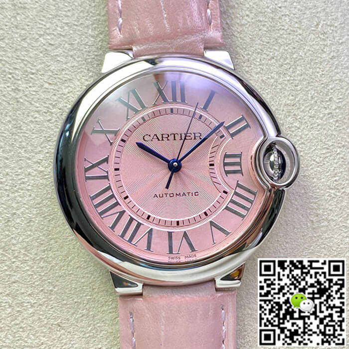 Replica Ballon Bleu De Ca*t1er 36MM WSBB0007 1:1 Best Edition 3K Factory Leather Strap