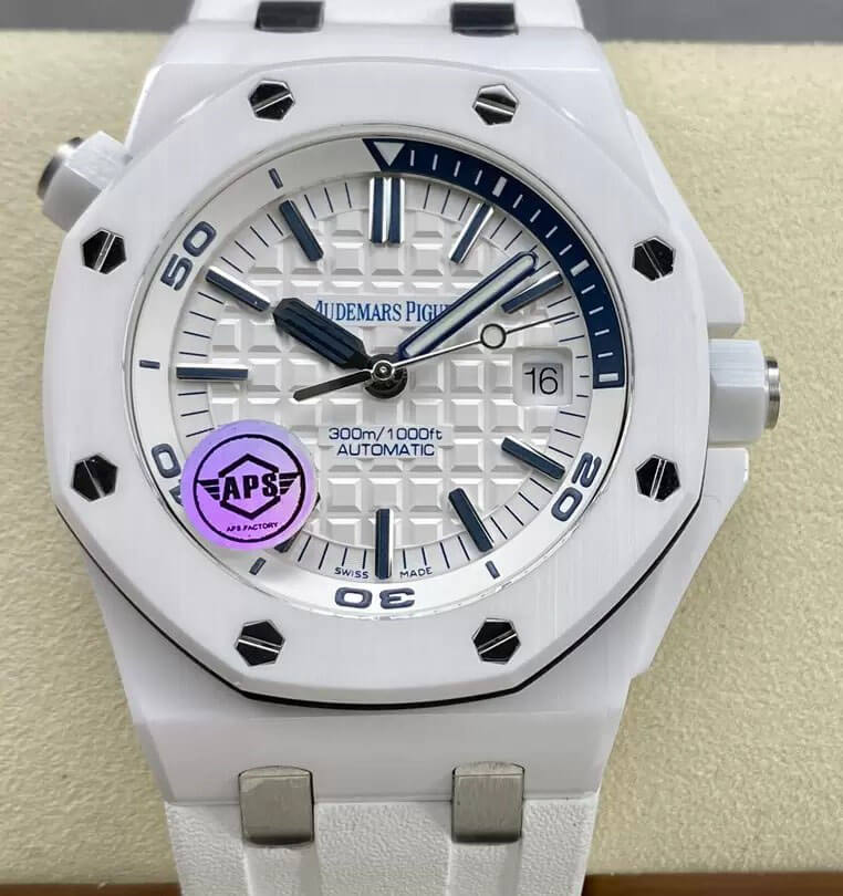 Replica Audemars P1g*et Royal Oak Offshore 15707CB.OO.A010CA.01 1:1 Best Edition APS Factory White Dial
