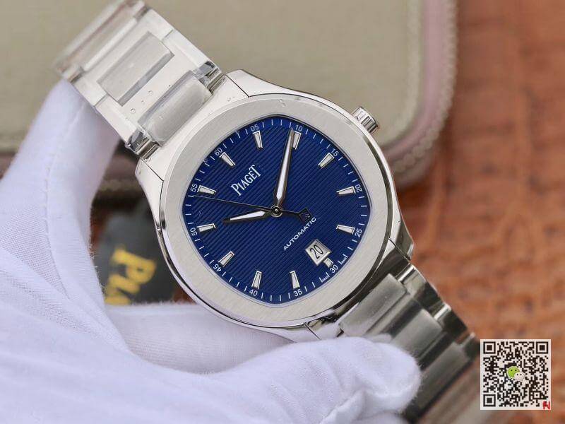 Replica Piaget Polo S G0A41002 MKS Factory 1:1 Best Edition Blue Textured Dial On Stainless Steel Bracelet Swiss ETA 1110