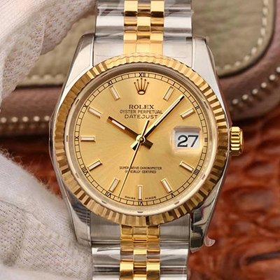 R01ex Dupe Datejust II 116333 1:1 Best Edition Swiss ETA3135 Champagne Dial
