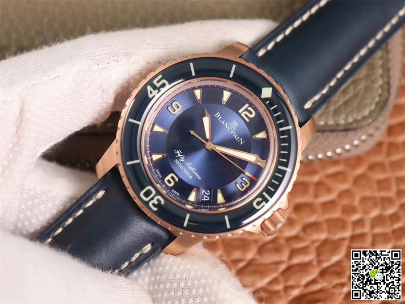 Replica Blancpain Fifty Fathoms 5015-3603C-63B 1:1 Best Edition ZF Factory Blue Dial Swiss ETA1315