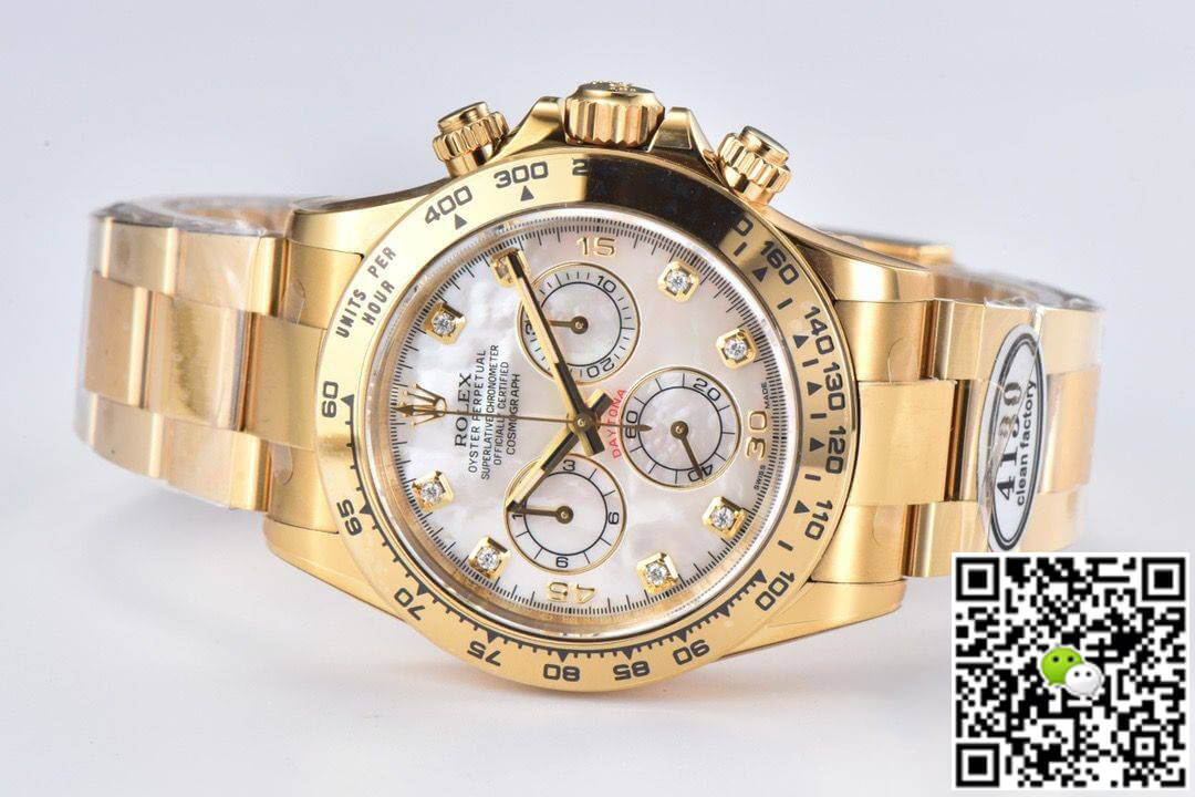 Replica R01ex Cosmograph Daytona M116508-0007 1:1 Best Edition Clean Factory Yellow Gold