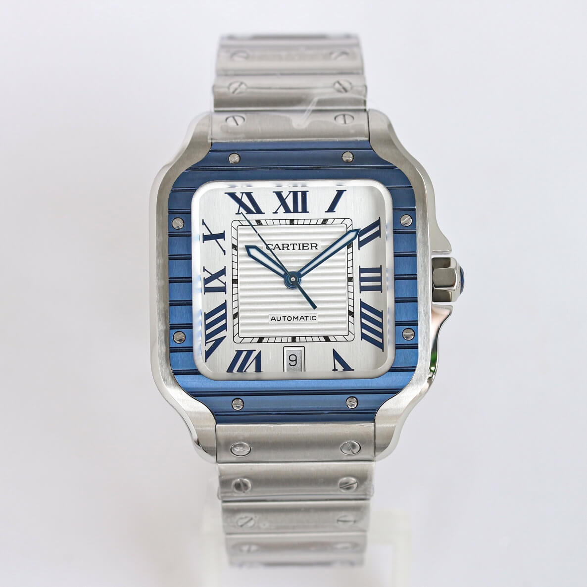 Ca*t1er Watch Rep Santos 1:1 Best Edition GF Factory Stainless Steel Strap
