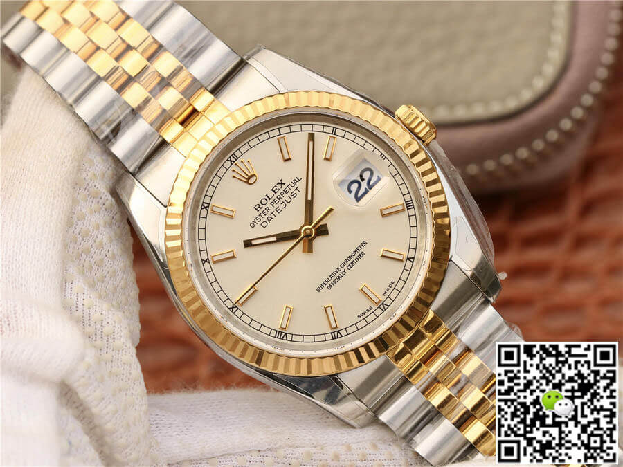 Replica R01ex Datejust 116233 1:1 Best Edition AR Factory Yellow Gold