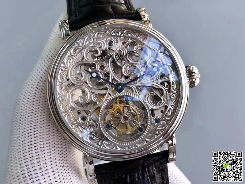 Pat*k Phi1i*pe Replica Tourbillon P83000 1:1 Best Edition Silver Dial Swiss Tourbillon
