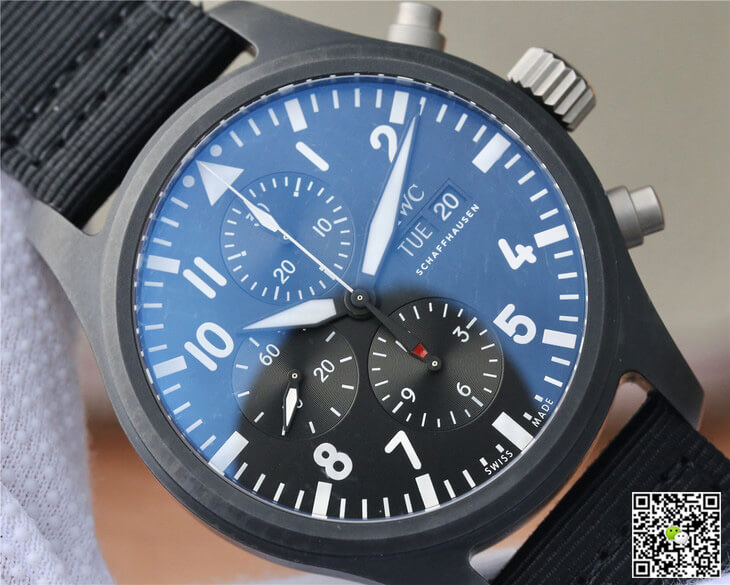 Replica IWC Pilot IW389101 1:1 Best Edition ZF Factory Ceramics Black Dial
