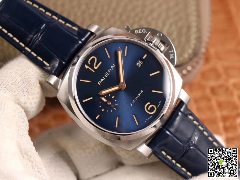 Pa*e*a1 Replica Luminor Due PAM00927 1:1 Best Edition VS Factory Blue Dial Swiss P9000