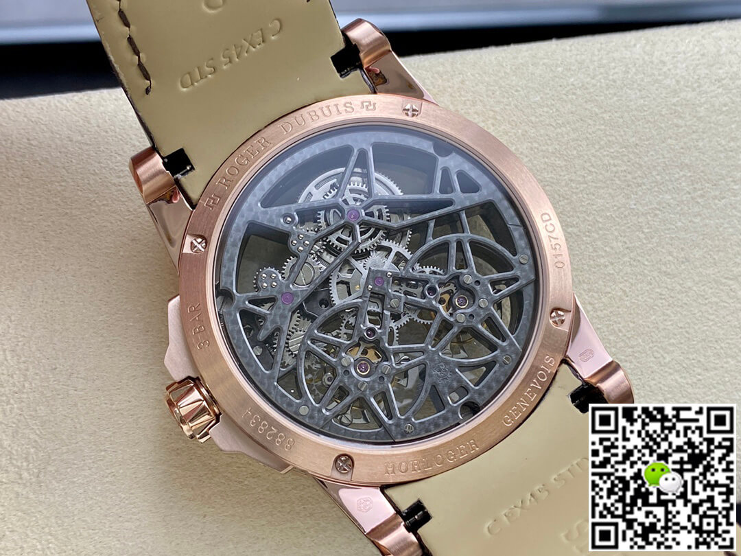 Replica Roger Dubuis Excalibur RDDBEX0395 1:1 Best Edition YS Factory Double Tourbillon Dial