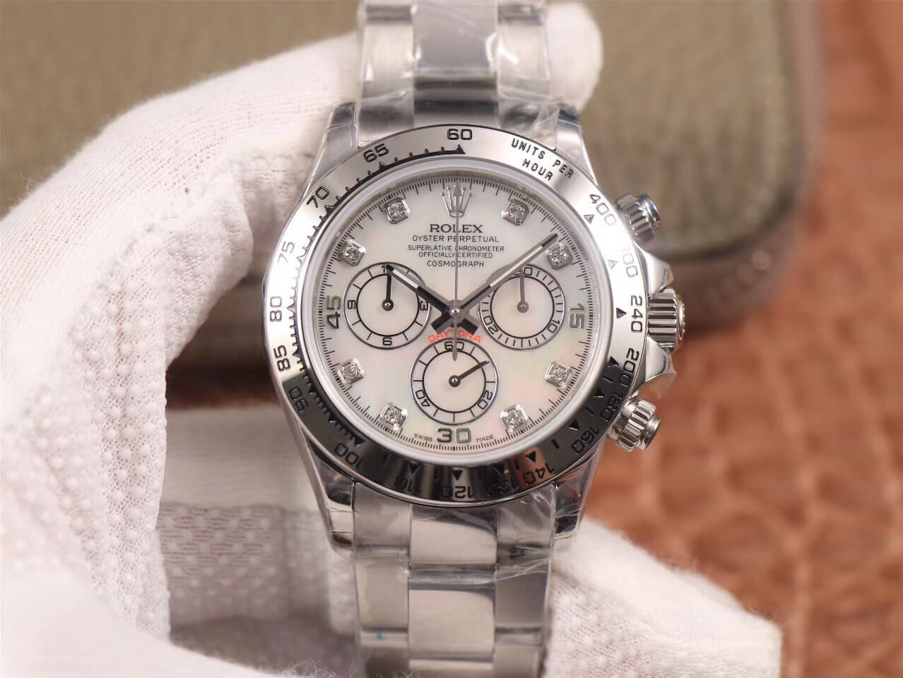 Replica R01ex Daytona Cosmograph 116520-78590 1:1 Best Edition JH Factory D1am0nd Dial