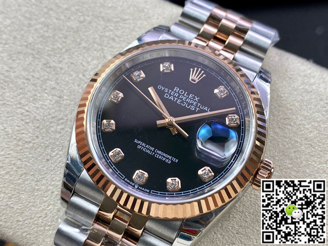 Replica R01ex Datejust M126231-0019 1:1 Best Edition EW Factory Black Dial