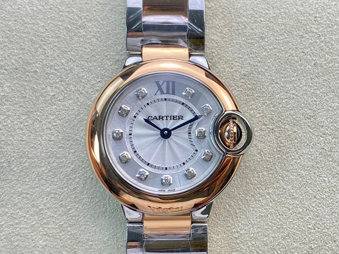 Replica Ballon Bleu De Ca*t1er 28MM W3BB0005 1:1 Best Edition V6 Factory D1am0nd Dial